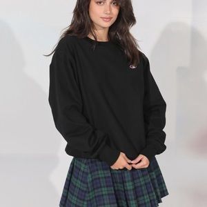 CHAMPION UO REVERSE WEAVE BLACK SWEATSHIRT CREWNECK